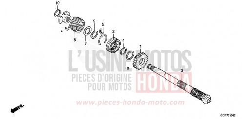 AXE DE KICKSTARTER CRF70FC de 2012